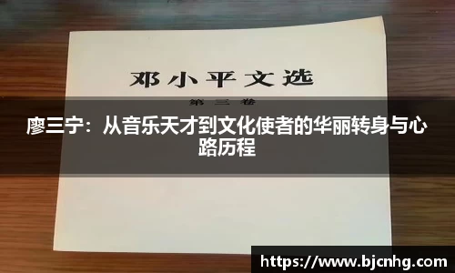 廖三宁：从音乐天才到文化使者的华丽转身与心路历程